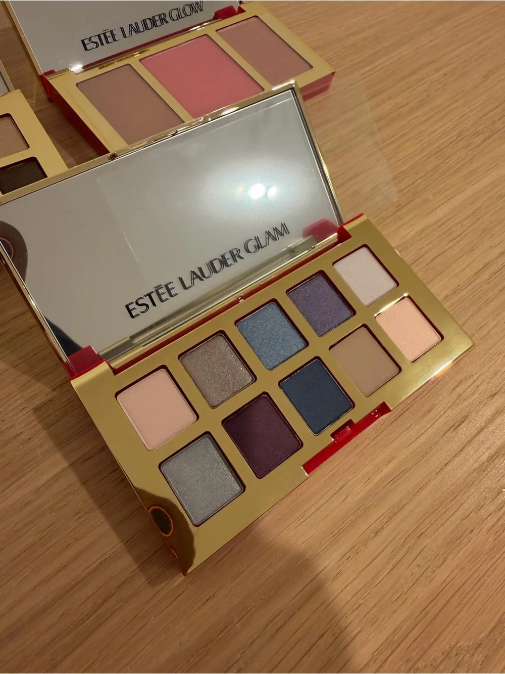 Estee Lauder Eyeshadow & Cheek Trio - Pink, Neutral, Gold, Blue, Purple